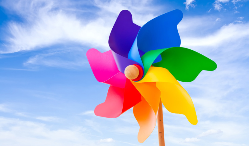 seven color windmill
